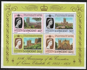 ST VINCENT - QEII - 1978 - 1 MINI SHEET/1 FINE USED SET AND 1 MNH SET - Picture 1 of 3