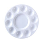 Weiße Kunststoffpalette Runde Form Farbtablett zum Halten und Mischen von C1K9