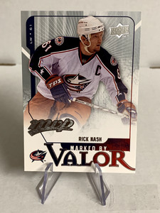 2008-09 NHL Upper Deck MVP Marked by Valor Insert Rick Nash MV13