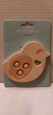 Silicone Baby Teether Pearhead Baby Chick NEW 0+months BPA Free - Image 1 of 2