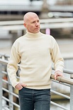 New 100% British Wool Submariners / Fishermans Roll Neck Sweater / Jumper #12632