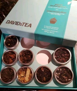DAVIDsTEA Sweet Indulgence Sampler, Loose Leaf Tea Gift Set 8 Fruity infusion - Picture 1 of 2