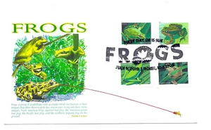 5395-98 Frogs on one Panda Cachets, pictorial cancel FDC - Picture 1 of 1