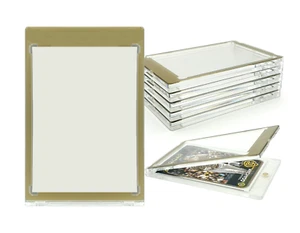 CF Magnetic Card Holder One Touch Case GOLD BORDER - 35PT-360PT Sizes - Picture 1 of 6