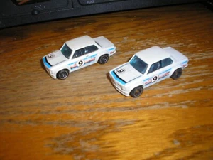 Lot of 2 Hot Wheels 1186 BMW Exotic Tuner Street Racer Sports Car White Free SH - Picture 1 of 4