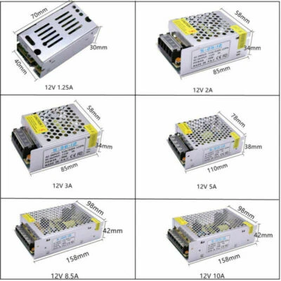 Trasformatore Illuminazione 5V/12V24V 2A 30A Alimentatore Switchante 60W 120W 150W 360W - Immagine 1 di 4