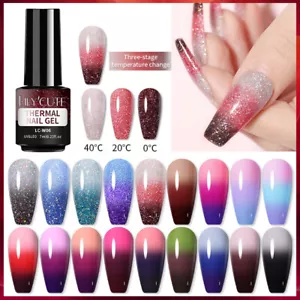 LILYCUTE Neon Gel Nail Polish Soak Off UV LED Thermal Color Changing Gel Varnish - Picture 1 of 96
