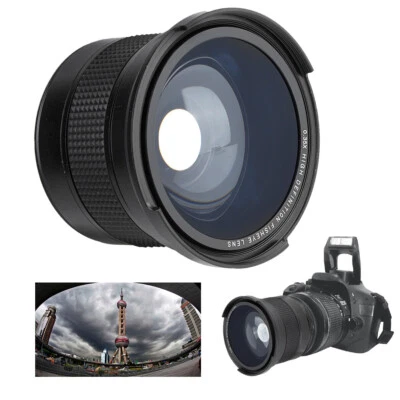 49mm/52mm/55mm/58mm 0.35X Universal Wide Angle Fisheye Lens for SLR DSLR Camera  - Image 1 of 4