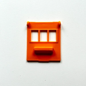 1990 Hot Wheels Sto & Go City Bank #7552 Orange Yellow Window Accessory 27562128 - Picture 1 of 2