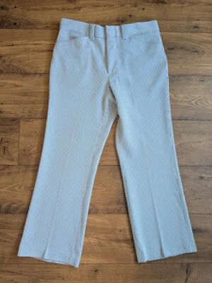 Pantalones discoteca Levis Panatela vintage para mujer talla 32x27 Seersucker años 70 pierna ancha Foto 1 de 4