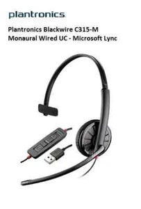 Plantronics Blackwire C315-M USB-C USB Professional Noise-Canceling Headset. - Picture 1 of 5