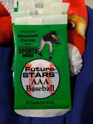 1990 ProCards AAA Future Stars MLB Factory Sealed 10 Packs 10 Cards Per Pack - Image 1 of 2