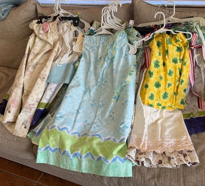 Lote de 20 vestidos funda almohada hechos a mano -talla - infantil - niñas talla 10 Foto 1 de 4