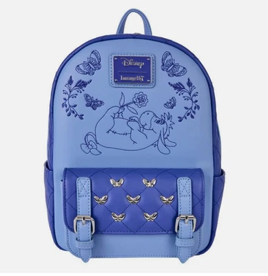 Loungefly Disney Winnie the Pooh Floral Eeyore Quilted texture mini backpack - Image 1 of 4