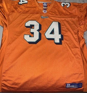 Reebok On Field NFL Miami Dolphins Ricky Williams Orange Jersey Mens Size 56 NWT - Picture 1 of 12