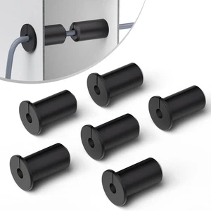 6 PIEZAS Ojales de Pared Starlink 3/4 Pulgadas Buje de Pared de Goma Starlink Plato Negro - Imagen 1 de 6