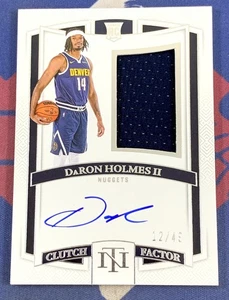 2024-25 National Treasures DaRon Holmes II RC Clutch Factor Patch Auto RJA /49 - Picture 1 of 5