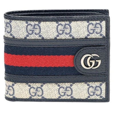 Gucci GG Ophidia Supreme Bi-Fold Wallet Navy 597606 96IWN 4076 110525588 - Image 1 of 2