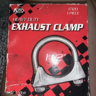 Dos nuevas abrazaderas de escape de 1-1/2" con perno en U de 3/8" American Auto #17120 Foto 1 de 3