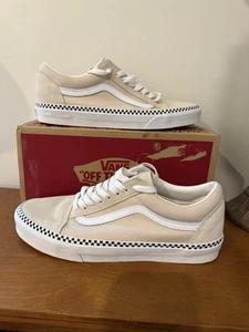 VANS Old Skool Men's Checkerboard Foxing Turtle Shoes Size 8.5/WOMEN'S 10 - Picture 1 of 5