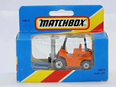 MATCHBOX LESNEY 1982 MB15 GABELSTAPLER MINT IN VNM UNGEÖFFNET M TYP BLAUE BOX - Bild 1 von 4