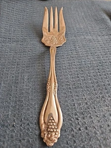 Vintage versilberte Fleisch Servier Gabel Trauben Pat 4 10-06 T10 - Bild 1 von 9