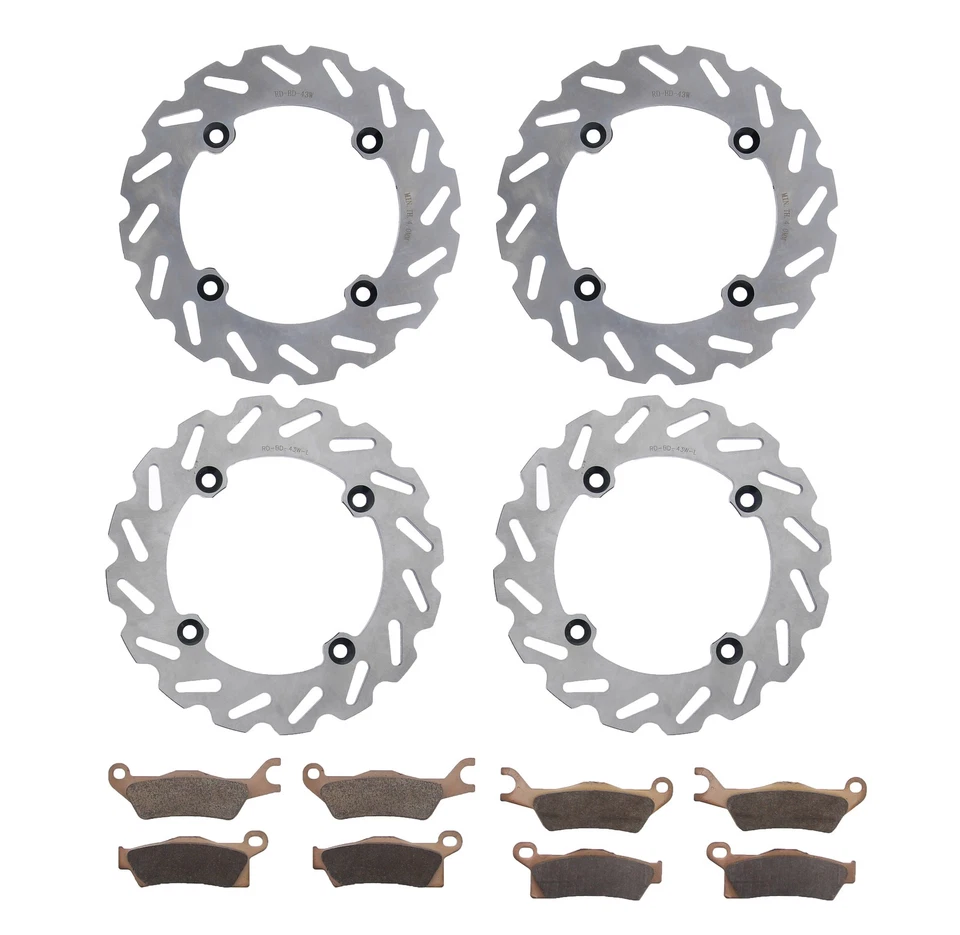 Rotores e pastilhas de freio compatíveis com Can-Am Outlander Max 1000 6x6 2019-22 dianteiro traseiro RipTide - Imagem 1 de 4