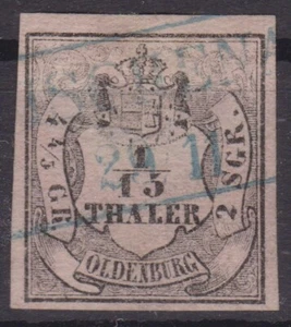 == AD Oldenburg Mi. 3 Tipo I gesto. R2, Kat. 100 € == - Imagen 1 de 1