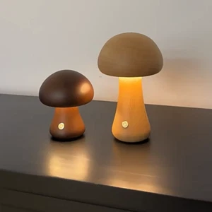 Mushroom-shaped Atmosphere Light 450mAh USB Touch Bedside Lamp for Bedroom Home - Picture 1 of 32