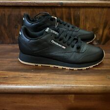 Reebok Adult Unisex Classic Leather Running Shoe Black / Gum 49798 GY0954 Size 8