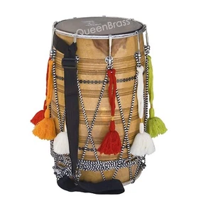 SAI MUSICALS ROCKING SALE PUNJABI BHANGRA DHOL ~MANGO WOOD BEST SOUND. - Picture 1 of 3