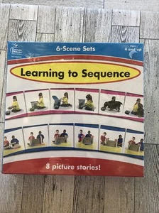 Learning to Sequence Carson Dellosa Educational Game, 8 Picture Stories - Picture 1 of 7