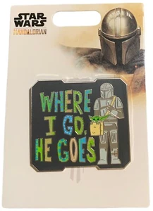 Star Wars The Mandalorian Where I go He Goes Grogu Baby Yoda - Imagen 1 de 2