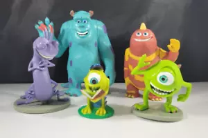 Vintage Lot Disney Monster Inc Action Figures Sulley Randall Boggs Mike George - Picture 1 of 19