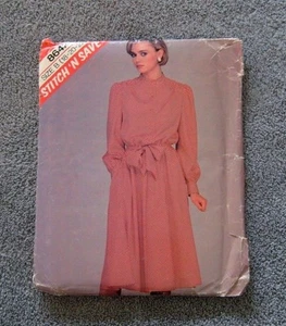 McCall's Pattern 8642 Stitch 'N Save Misses' Dress & Tie - Size 18,20,22 - New - Picture 1 of 3
