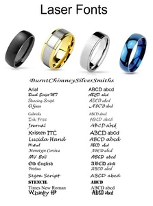 Actualización de grabado láser para anillos comprados en BCSS solo $10.00 - Imagen 1 de 2