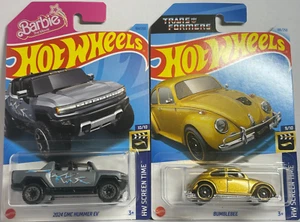Hot Wheels Barbie GMC Hummer Transformers Bumblebee Screen Time 2023 & 2024 - Picture 1 of 5