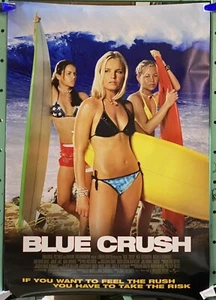 BLUE CRUSH MOVIE THEATER POSTER 2 SIDED ORIGINAL 27x40 KATE BOSWORTH - Picture 1 of 2