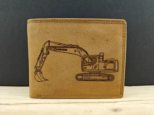 Liebherr R 922 Echt Leder Geldbörse Bagger Baumaschine NEU Kettenbagger Tiefbau - Bild 1 von 4