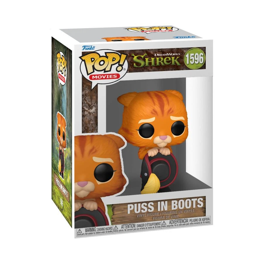 Shrek - Puss in Boots Pop! Vinyl Figure New 1596 + BONUS PROTECTOR - image 1 of 2