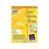 Etichette Avery Nutzform Avery 70 x 37 mm Bianco (3474) - Immagine 1 di 1