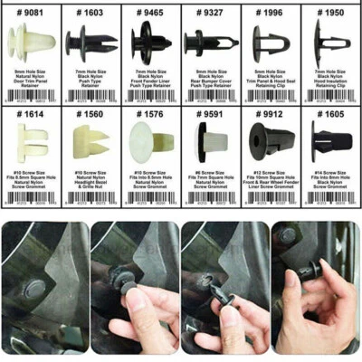 146PCS For Toyota Fender Door Hood Bumper Trim Clip Retainer Fastener Assortment - Image 1 of 4