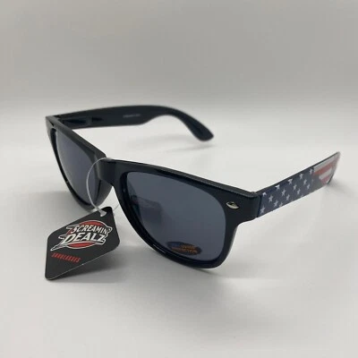 Pugs Women's Retro Sunglasses Cat Eye Patriotic American USA Theme UV400 Tinted - Image 1 of 4