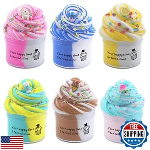 Sunool 6 Packs Butter Slime Kit,Non Sticky,Super Soft Sludge Toy, Birthday Gi - Picture 1 of 5