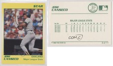 1990 Star Jose Canseco Yellow Jose Canseco #3