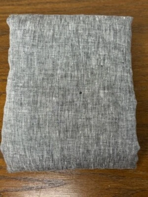 West Elm European Flax Linen Box Stitch Quilted King Sham, Slate Melange - Image 1 of 4