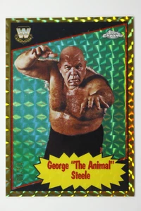 2025 Topps Chrome WWE 85 Topps Current George The Animal Steel Gold Geo/50 - Imagen 1 de 2