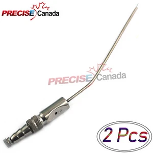 2 PEZZI DI FRAZIER TUBO ASPIRAZIONE 8 FR ACCIAIO INOX strumento pc - Foto 1 di 2