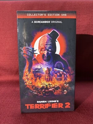 TERRIFIER 2 VHS Screambox Damien Leone Collector's Edition VHS Ships Free NEW - Image 1 of 4