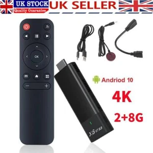 4K TV Stick 2GB RAM 8GB ROM Smart HD Streaming Media Player for Android 10.0 TV - Picture 1 of 12